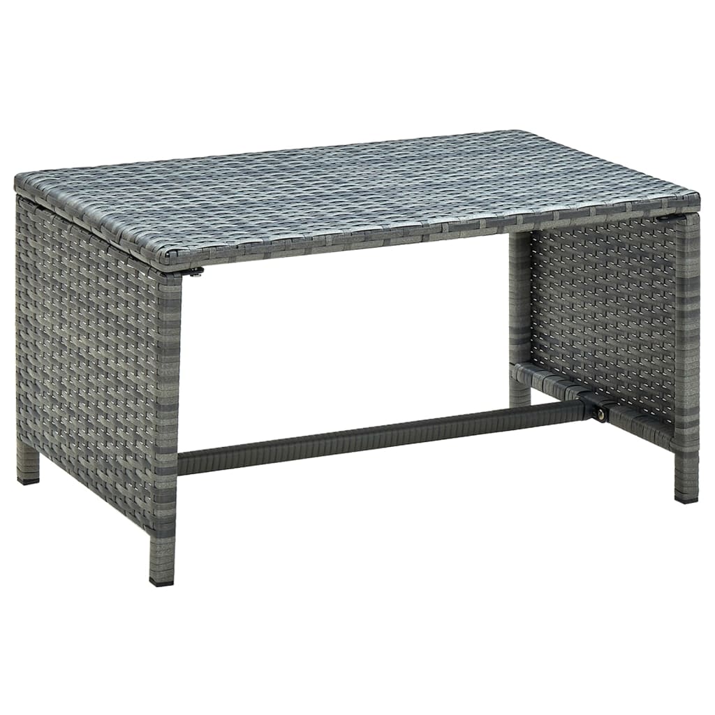 vidaXL Couchtisch Braun 60x40x36 cm Poly Rattan