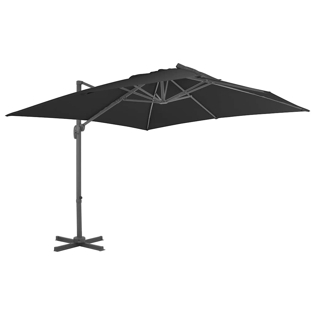 vidaXL Ampelschirm mit Aluminium-Mast 350 cm Anthrazit