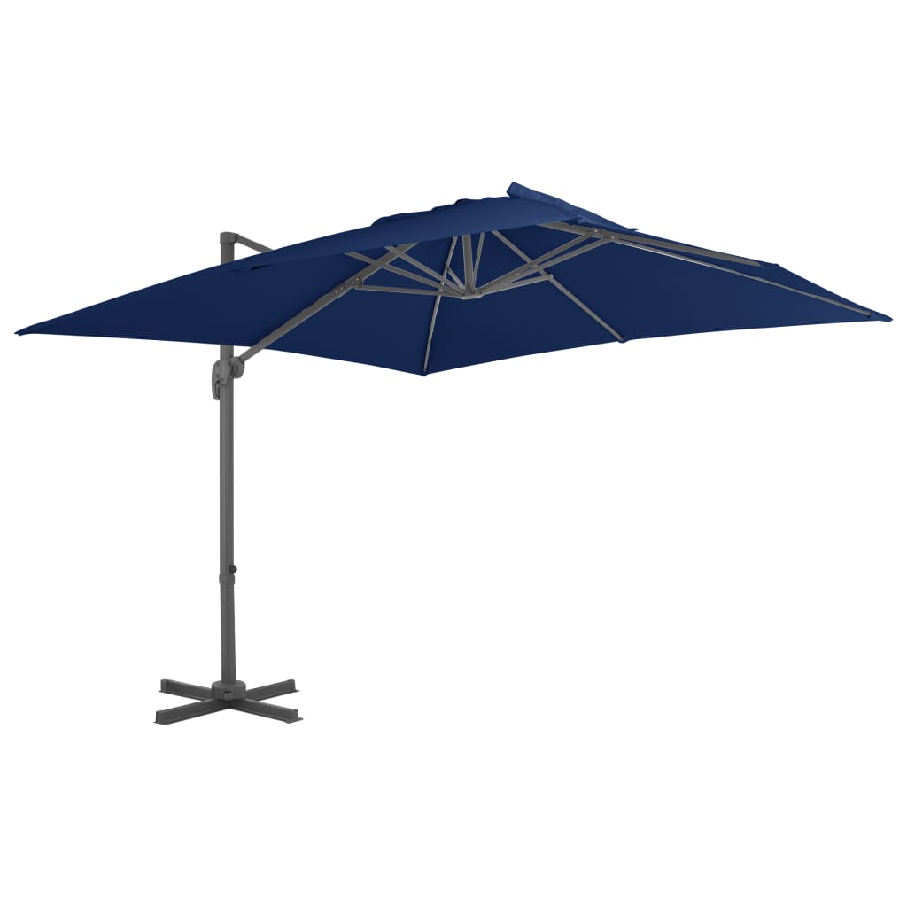 vidaXL Ampelschirm mit Aluminium-Mast 250x250 cm Azurblau