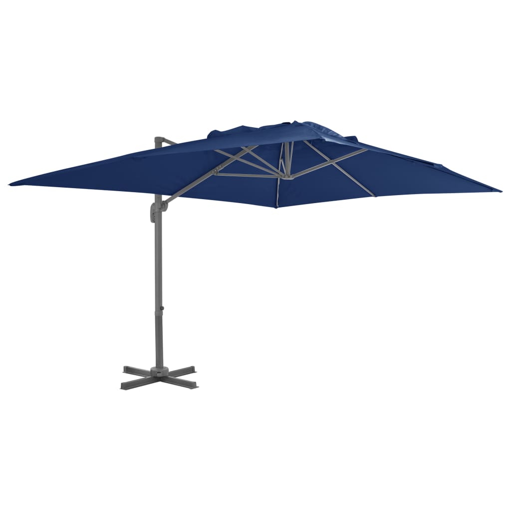 vidaXL Ampelschirm mit Aluminium-Mast 250x250 cm Azurblau