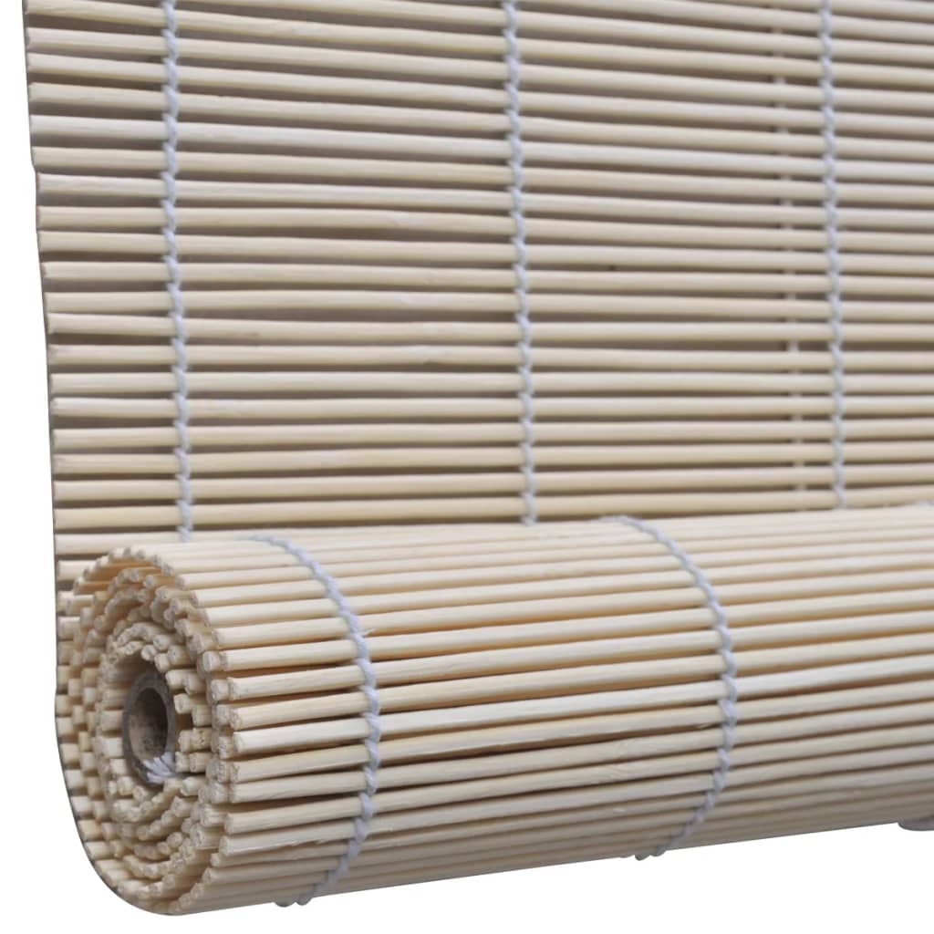 vidaXL Bambusrollos Natur 2 Stk. 120x160 cm
