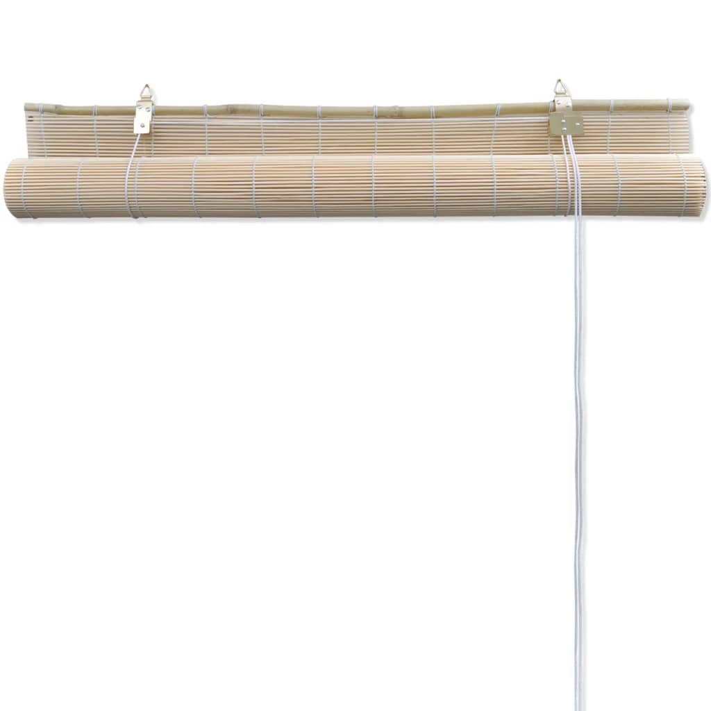 vidaXL Bambusrollos Natur 2 Stk. 120x160 cm