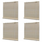 vidaXL Bambusrollos Natur 4 Stk. 120x160 cm