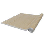 vidaXL Bambusteppiche 2 Stk. Rechteckig Natur 120x180 cm