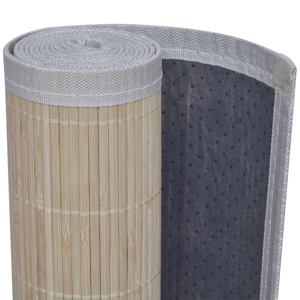 vidaXL Bambusteppiche 4 Stk. Rechteckig Natur 120x180 cm