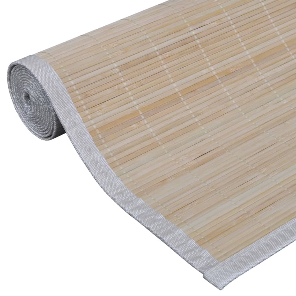 vidaXL Bambusteppiche 4 Stk. Rechteckig Natur 120x180 cm