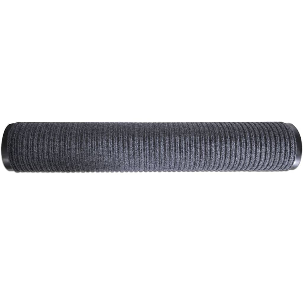 vidaXL Türmatten 2 Stk. PVC Grau 90 x 60 cm