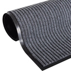 vidaXL Türmatten 2 Stk. PVC Grau 90 x 60 cm