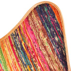 vidaXL Schmetterlingsessel 2 Stk. Mehrfarbig Chindi Stoff
