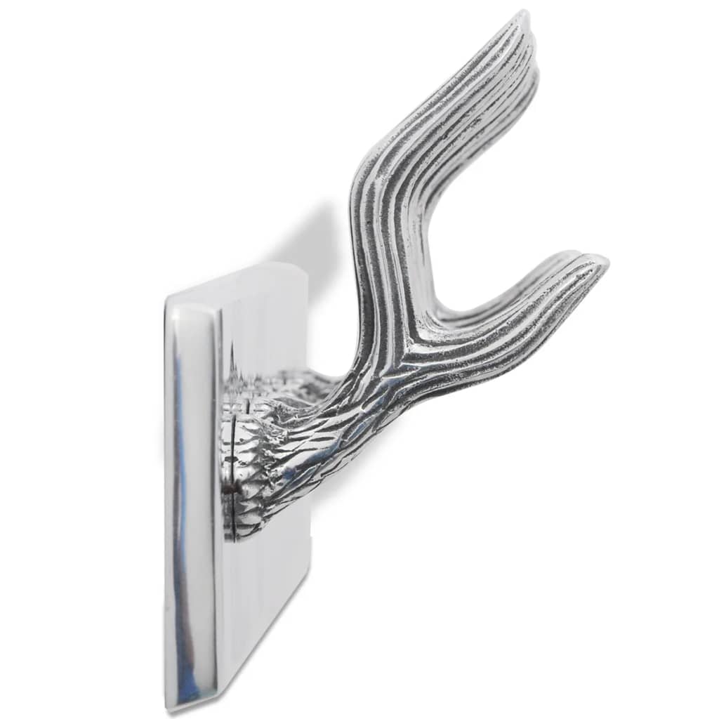 vidaXL Garderobenleisten 4 Stk. Silbern Aluminium