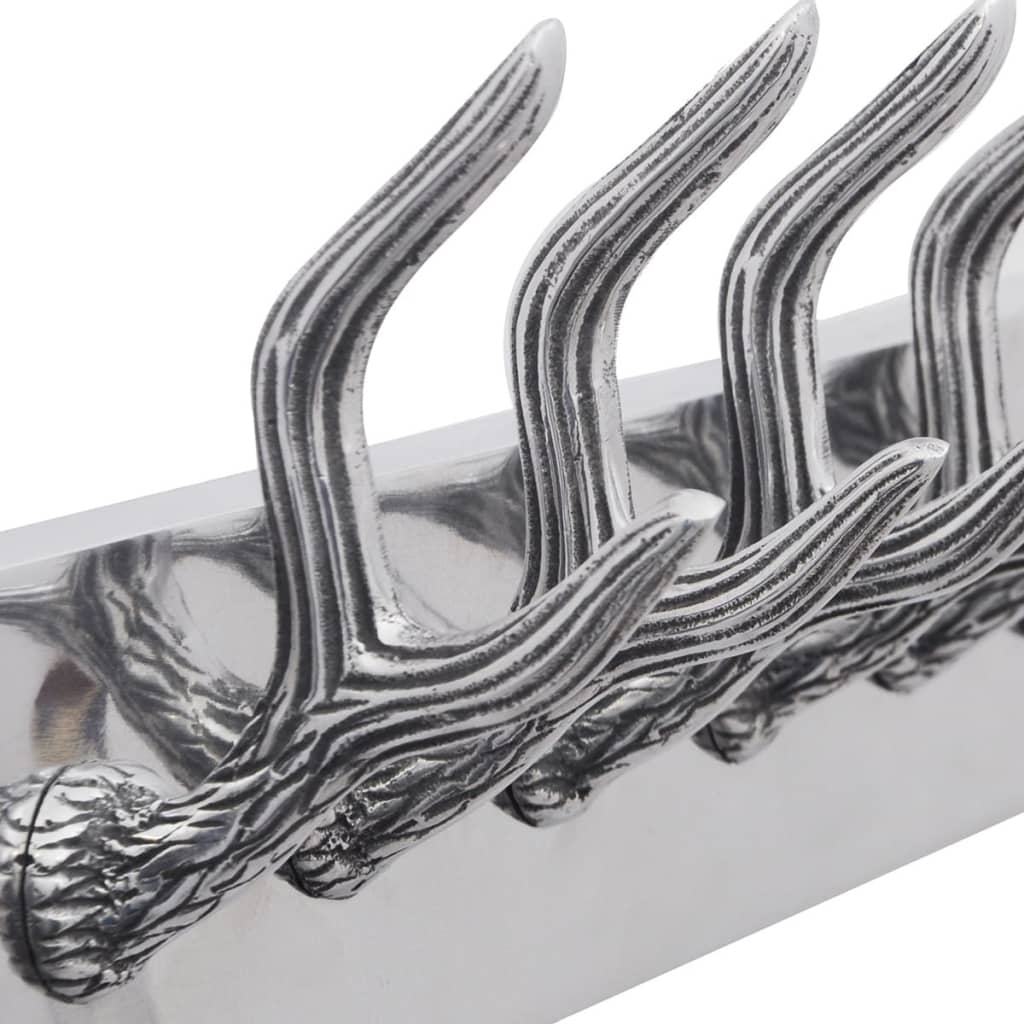 vidaXL Garderobenleisten 4 Stk. Silbern Aluminium