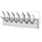 vidaXL Garderobenleisten 4 Stk. Silbern Aluminium