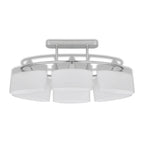 vidaXL Deckenlampe mit ellipsenförmigen Glasschirmen 2 Stk. E14