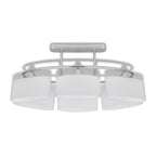 vidaXL Deckenlampe mit ellipsenförmigen Glasschirmen 4 Stk. E14