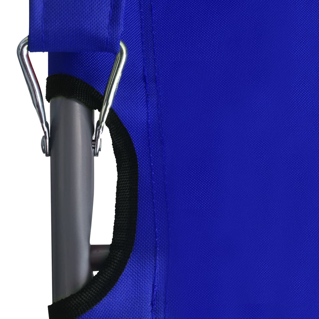 vidaXL Klappbare Strandstühle 2 Stk. Stoff Blau