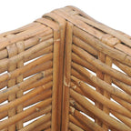vidaXL Ecksofa mit Kissen Natürliches Rattan