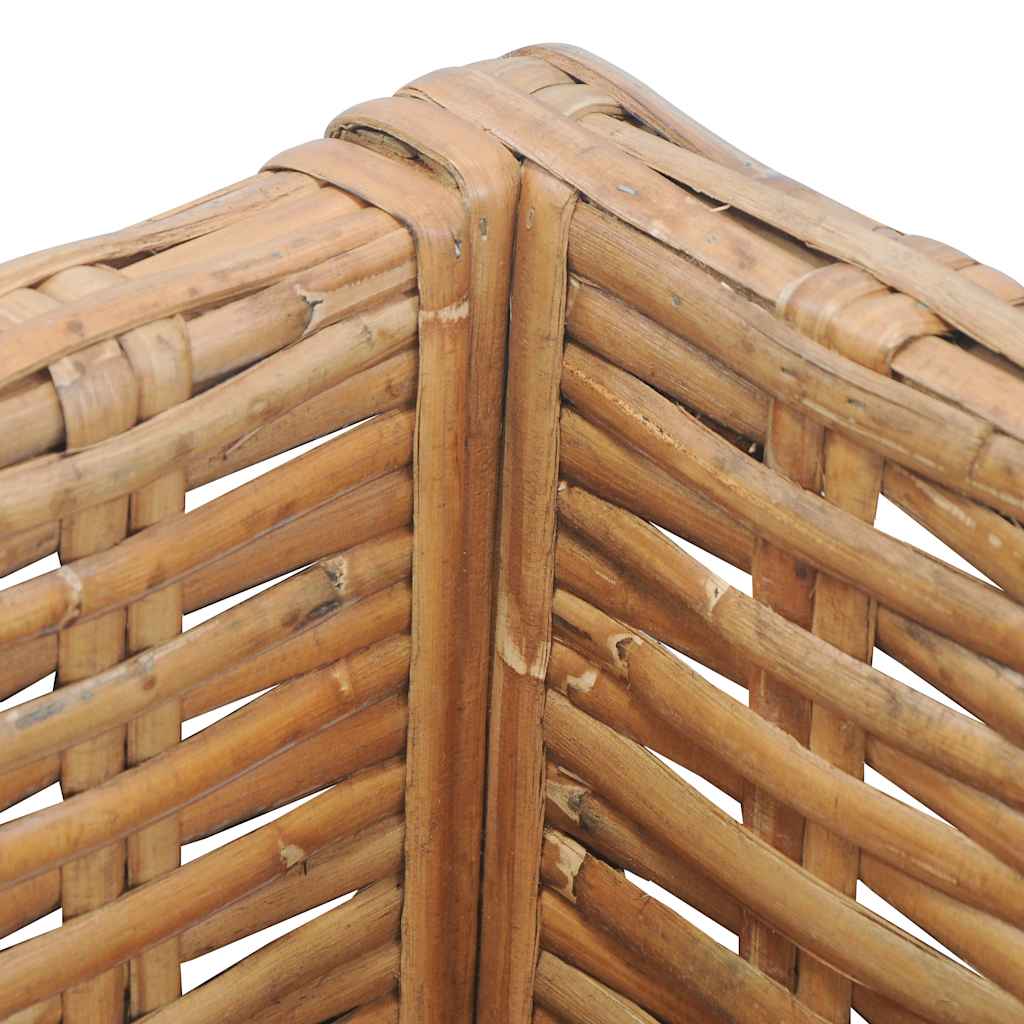 vidaXL Ecksofa mit Kissen Natürliches Rattan