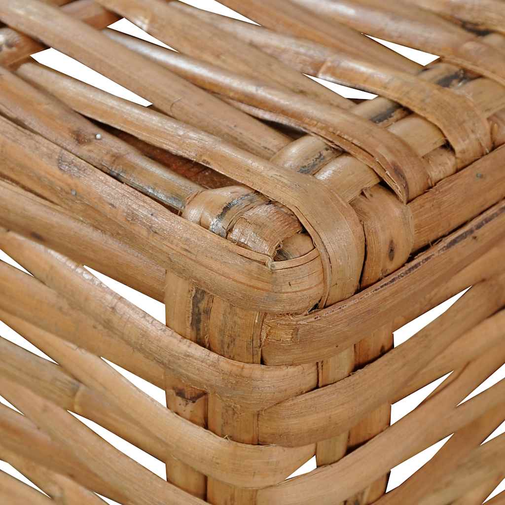 vidaXL Sofa ohne Armlehnen mit Kissen Natürliches Rattan