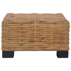 vidaXL Couchtisch 47x47x28 cm Rattan Natur