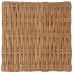 vidaXL Couchtisch 47x47x28 cm Rattan Natur