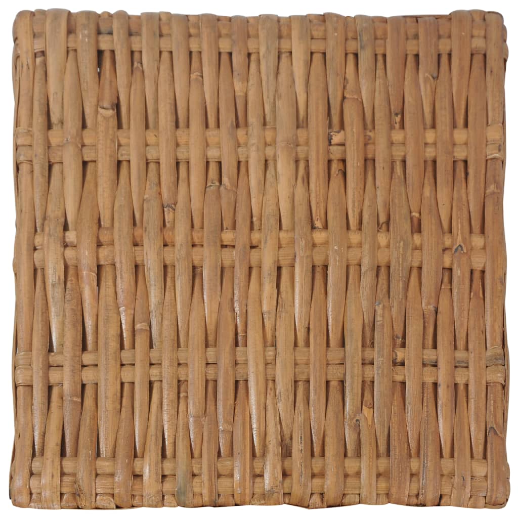 vidaXL Couchtisch 47x47x28 cm Rattan Natur