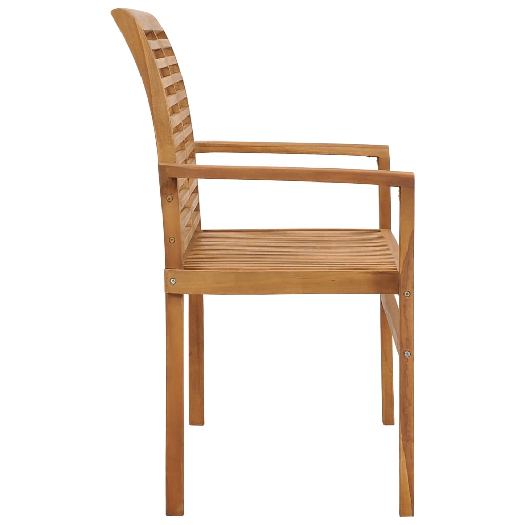 vidaXL Gartenbank 112 cm Massivholz Teak