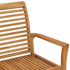 vidaXL Gartenbank 112 cm Massivholz Teak