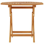 vidaXL Klappbarer Gartentisch 85x85x76 cm Teak Massivholz
