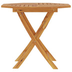 vidaXL Klappbarer Gartentisch 85x85x76 cm Teak Massivholz
