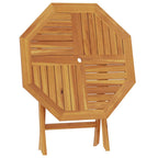 vidaXL Klappbarer Gartentisch 85x85x76 cm Teak Massivholz