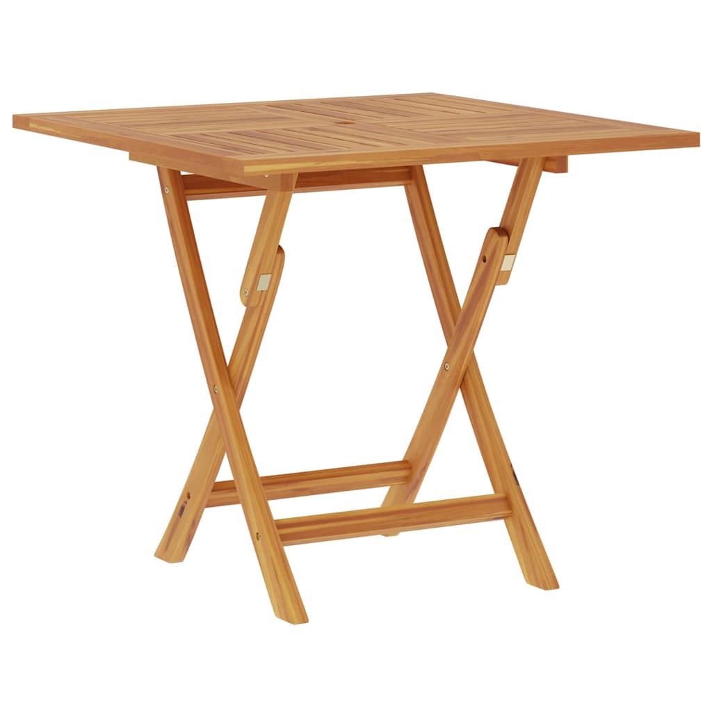 vidaXL Gartentisch Klappbar 85x85x76 cm Teak Massivholz