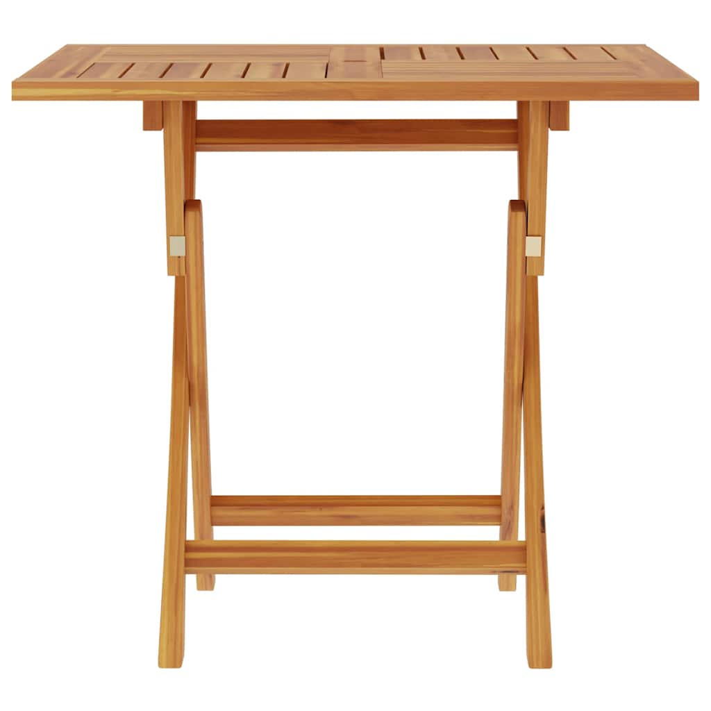 vidaXL Gartentisch Klappbar 85x85x76 cm Teak Massivholz
