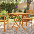 vidaXL Gartentisch Klappbar 85x85x76 cm Teak Massivholz