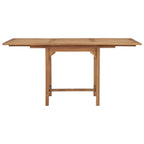 vidaXL Gartentisch Ausziehbar (110-160)x80x75 cm Massivholz Teak