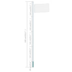 vidaXL Fahnenmast Aluminium 6,2 m