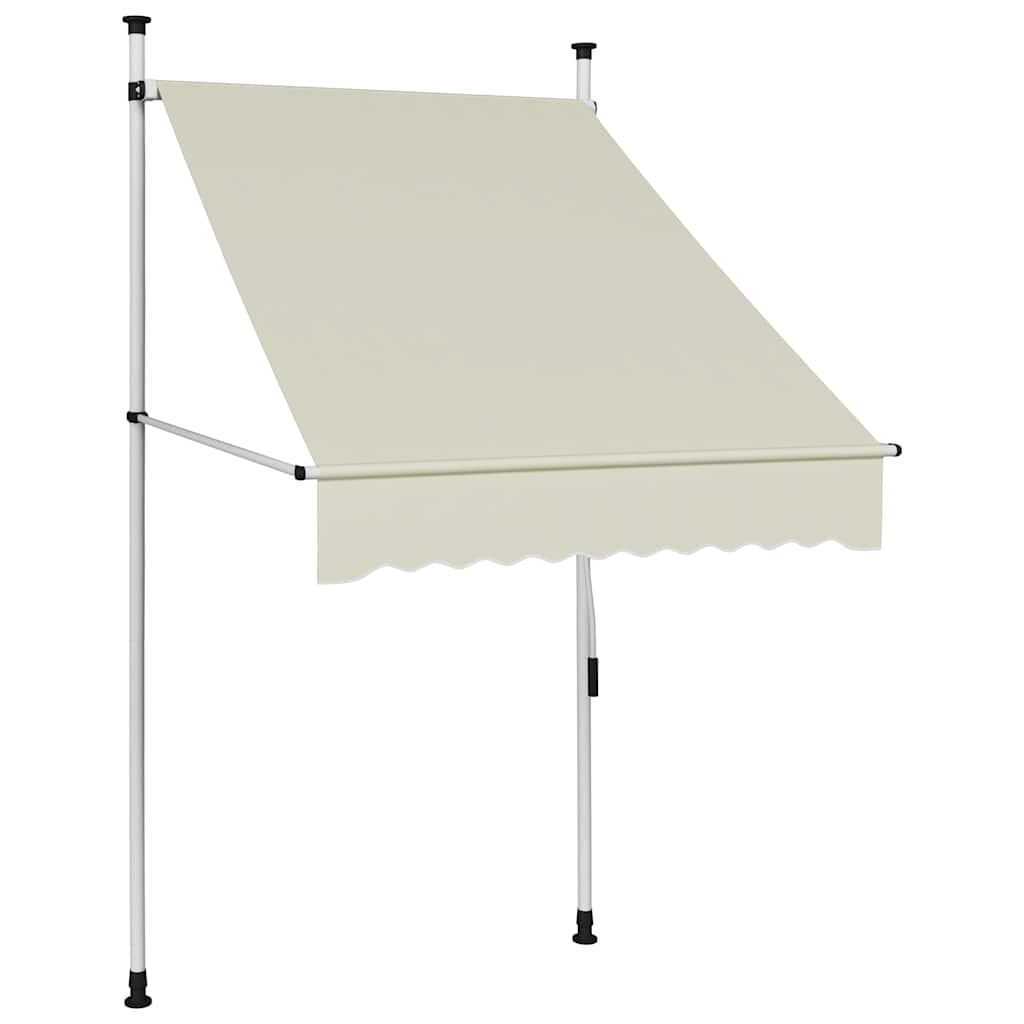 vidaXL | Fenstermarkisen | Creme 180 g / m² Polyester mit PU-Beschichtung
