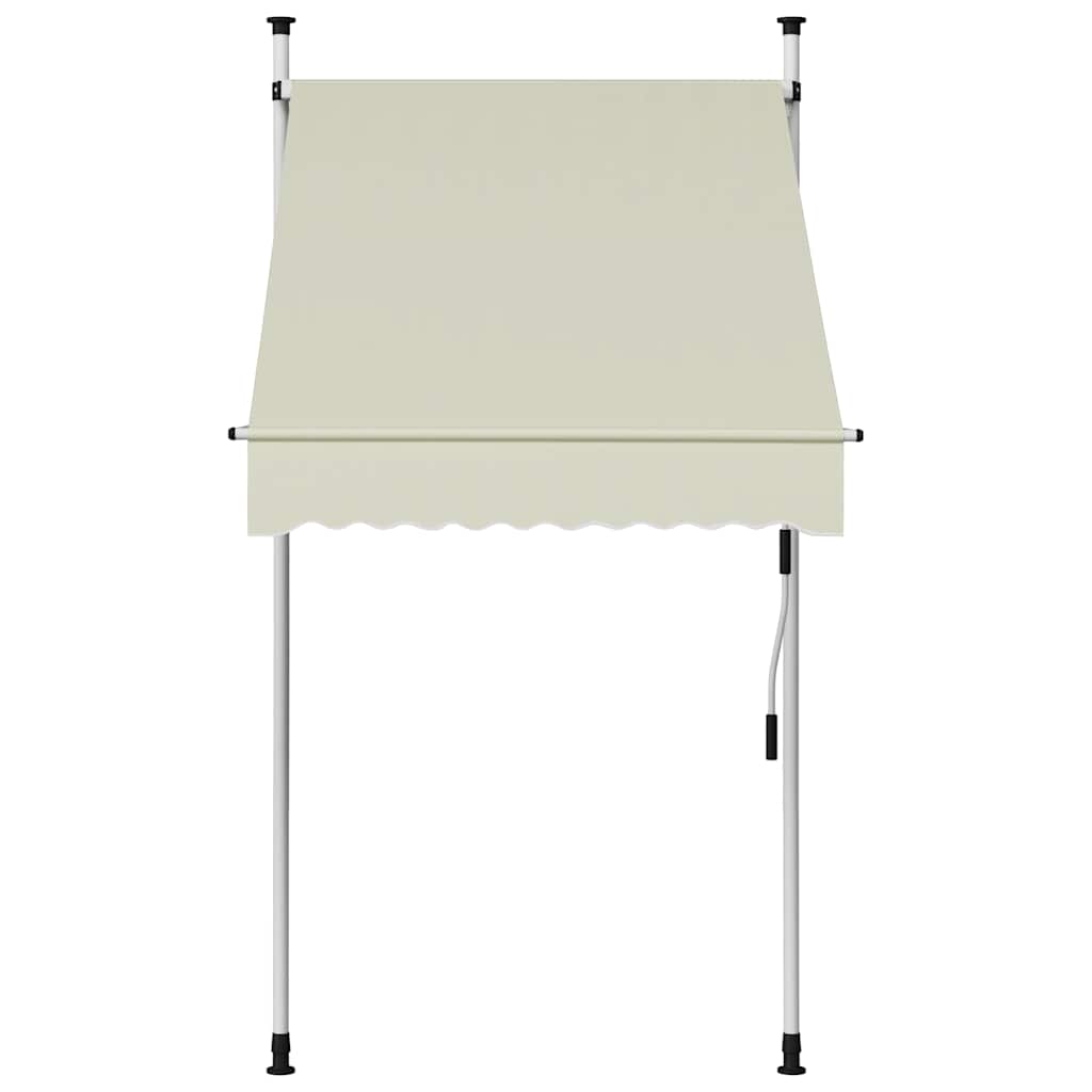 vidaXL | Fenstermarkisen | Creme 180 g / m² Polyester mit PU-Beschichtung