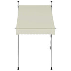 vidaXL | Fenstermarkisen | Creme 180 g / m² Polyester mit PU-Beschichtung