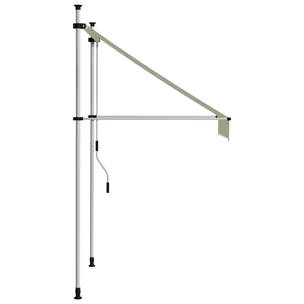 vidaXL | Fenstermarkisen | Creme 180 g / m² Polyester mit PU-Beschichtung