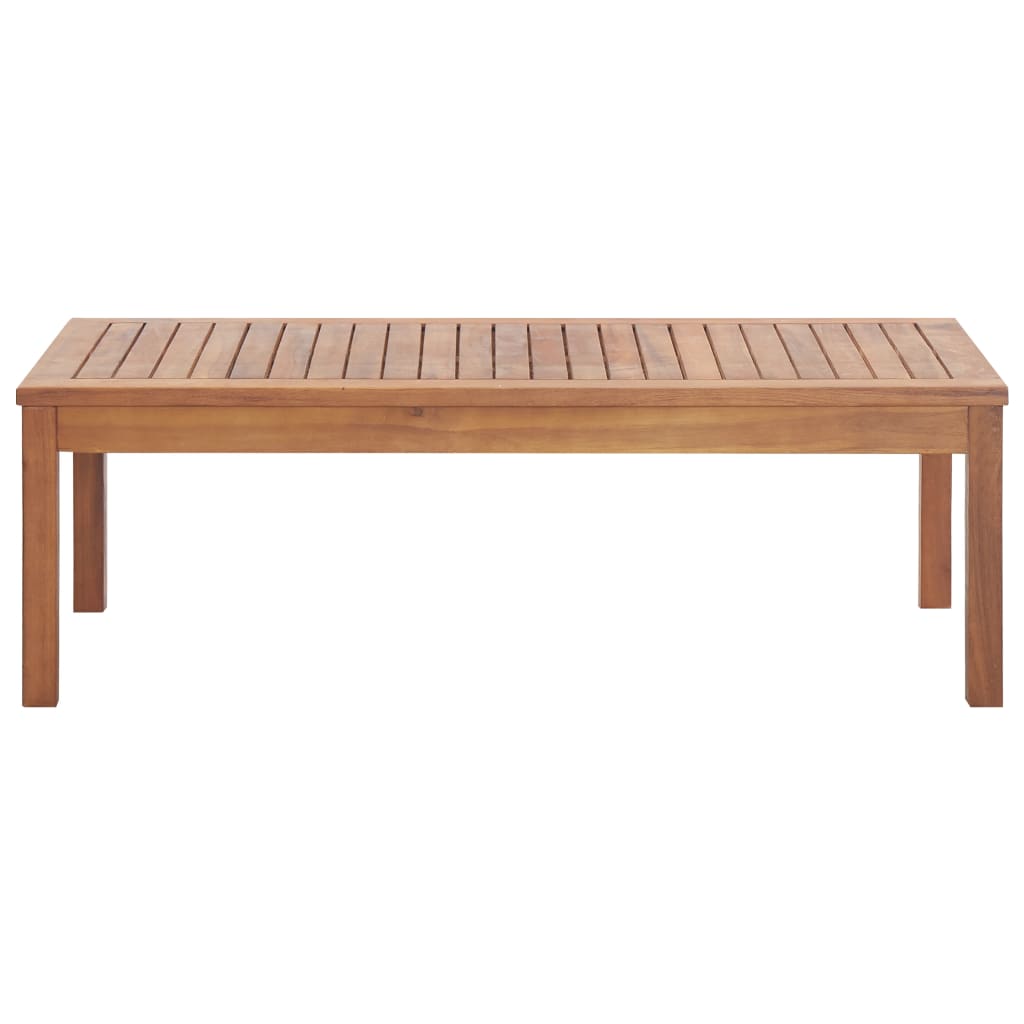 vidaXL Garten-Lounge-Set mit Auflagen 4-tlg. Massivholz Akazie