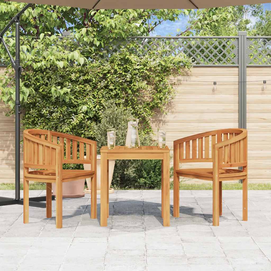 vidaXL Bananenstuhl Massivholz Teak