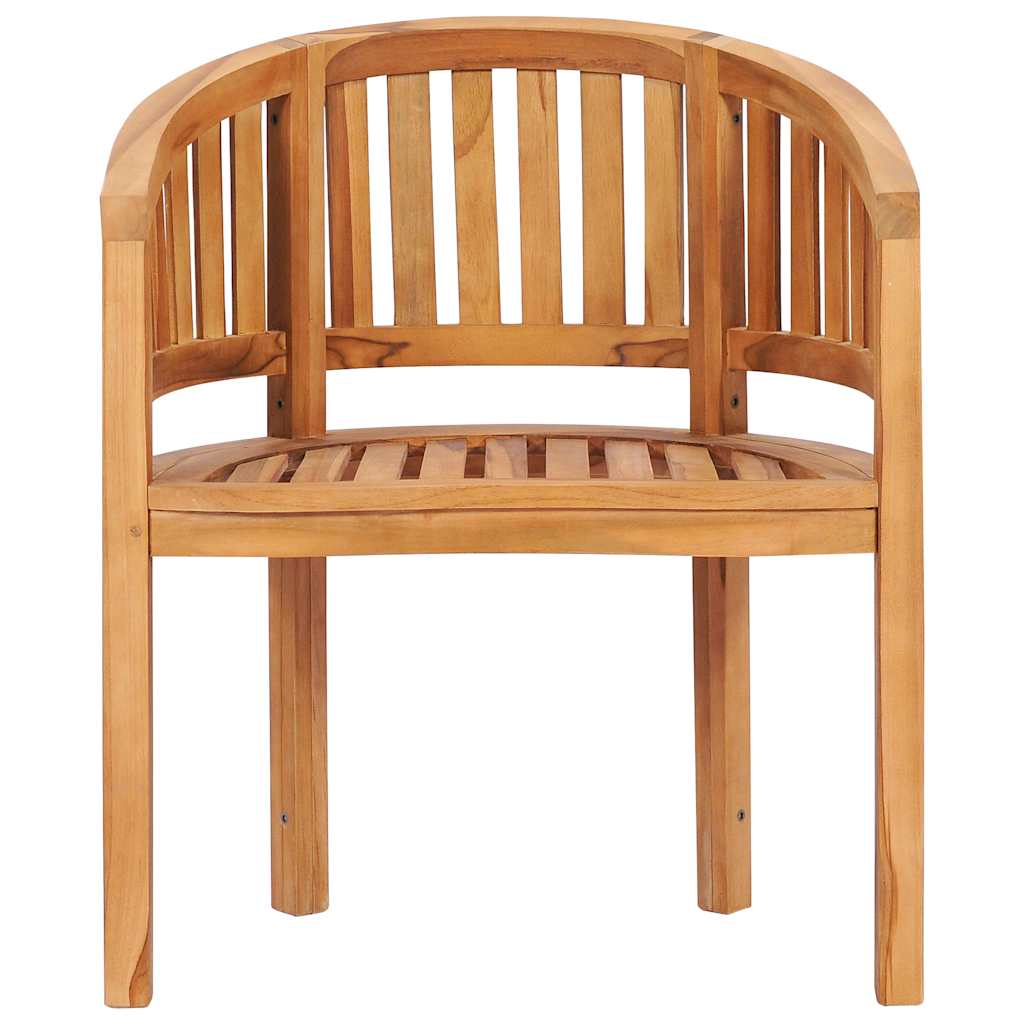 vidaXL Bananenstuhl Massivholz Teak