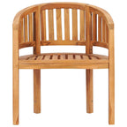 vidaXL Bananenstuhl Massivholz Teak