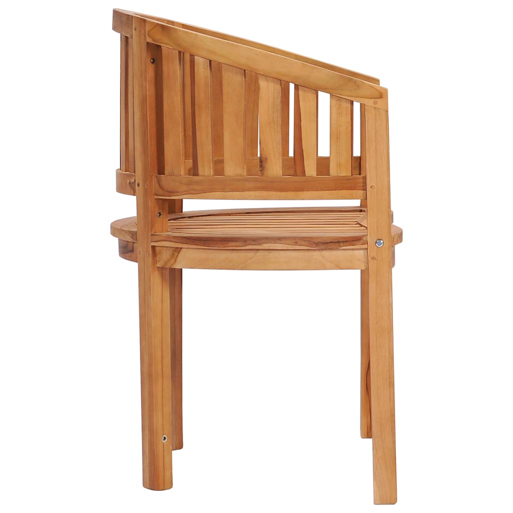 vidaXL Bananenstühle 2 Stk. Massivholz Teak