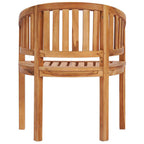 vidaXL Bananenstühle 2 Stk. Massivholz Teak