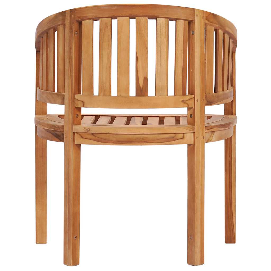 vidaXL Bananenstühle 2 Stk. Massivholz Teak