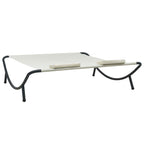 vidaXL Sonnenliege Stoff Creme