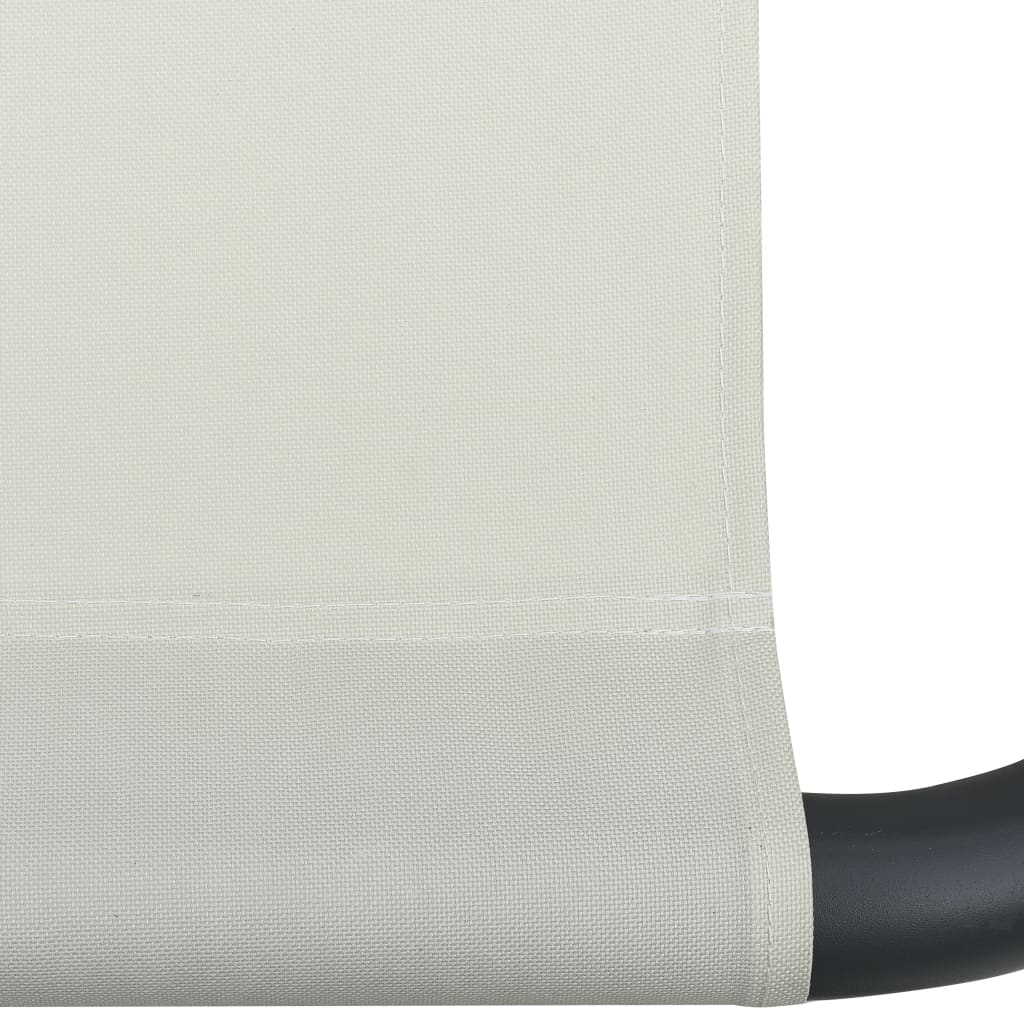 vidaXL Sonnenliege Stoff Creme