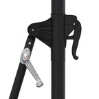 vidaXL Sonnenschirm zur Wandmontage mit Metall-Mast 300 cm Terrakotta
