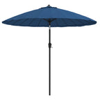 vidaXL Sonnenschirm mit Aluminium-Mast 270 cm Azurblau